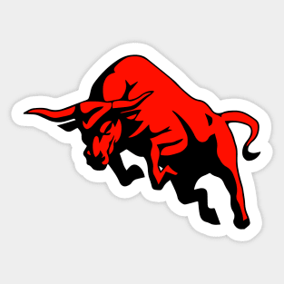 Angry bull Sticker